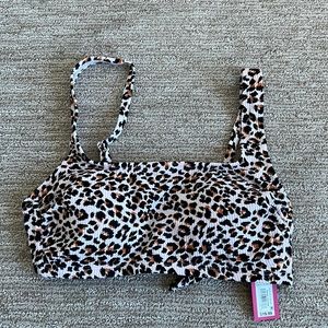 Target cheetah print D/DD bikini top with cups inclided